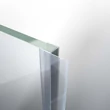 Kép 1/2 - Vízzáró profil, 8 mm-es üveghez, 250 cm-es, "h" profil, lágy 18 mm-es szoknyával, átlátszó