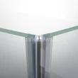 Kép 1/3 - Vízzáró profil, 8 mm-es üveghez, 220 cm-es, fehér mágnes profil, 135 fokos, átlátszó