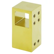 FÉNYES ARANY NÉGYZETES "T" csatlakozó csőhöz