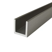 Cube, Üveg rögzítő profil vízzáróval, 17x20 mm, 200 cm, 10 mm-es üveghez, SZÁLCSISZOLT