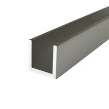 Cube, Üveg rögzítő profil vízzáróval, 17x20 mm, 200 cm, 10 mm-es üveghez, FÉNYES KRÓM