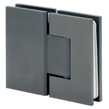 Négyzetes üveg-üveg pánt 180°, fegyverszürke