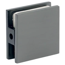 Négyzetes fix fali üvegrögzítő, fegyverszürke