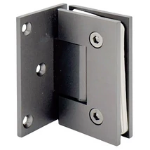 Négyzetes fali pánt 90° aszimmetrikus, fegyverszürke