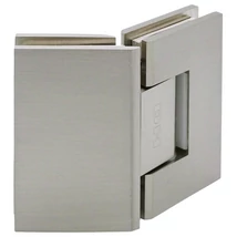 CUBE NÉGYZETES Üveg-Üveg pánt 135 fokos, SZÁLCSISZOLT