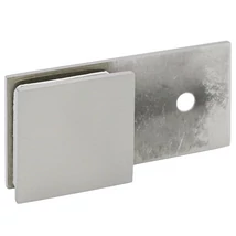 CUBE NÉGYZETES Fix fali üvegrögzítő 180 fokos, SZÁLCSISZOLT