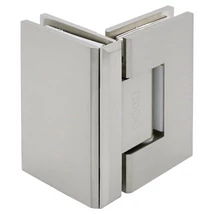 CUBE NÉGYZETES Üveg-Üveg pánt 90 fokos, SZÁLCSISZOLT