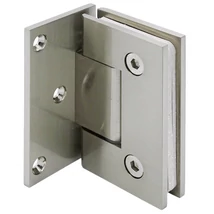 CUBE NÉGYZETES Fali pánt 90 fokos asszimmetrikus, SZÁLCSISZOLT