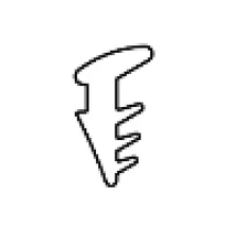 DUAL-DOOR Office Gumi ék fix falhoz, 8mm-es üveghez