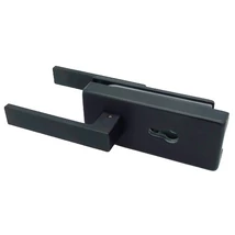 DUAL-DOOR Mágneses kilincsmű, keret nélküli üvegajtóhoz, fekete