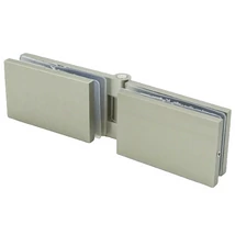 DUAL-DOOR Zsanér üveg-üveg, keret nélküli üvegajtóhoz, szálcsiszolt