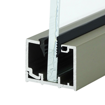 DUAL-DOOR Office üvegfal szett 10 mm üveghez (6 m), szálcsiszolt