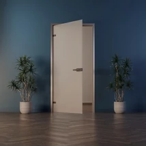 DUAL-DOOR Pro Ajtó Szett, keret nélküli üvegajtóhoz, 75-130mm falig, 50kg ajtóüvegig, szálcsiszolt