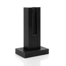 Spigot mini oszlop vonalmenti üvegkorláthoz, fekete