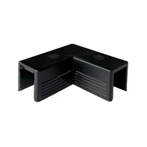 Üvegkorlát élvédő / kapaszkodó sarok összekötő elem, 8+8 mm-es üveghez