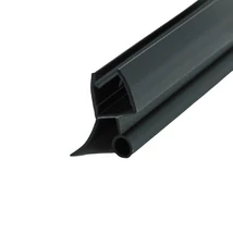 Vízzáró profil, 8 mm-es üveghez, 220 cm-es, alsó vízvető, matt fekete