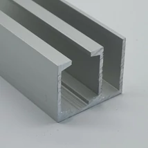 SLIDE DUAL-TA-AL/DUPLA Fix üveg + tolóajtó sín, 3 m-es