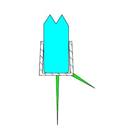 DUAL-P-7B-6-MM Alsóvízvezető 6 mm-es üveghez