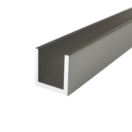 Cube, Üveg rögzítő profil vízzáróval, 17x20 mm, 200 cm, 10 mm-es üveghez, FÉNYES KRÓM