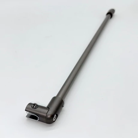 Fal-üvegrögzítő szett 19 mm-es rúdhoz 45 fokos, 45 cm hosszú, fegyverszürke