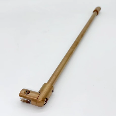 Fal-üvegrögzítő szett 19 mm-es rúdhoz 45 fokos, 45 cm hosszú, rózsa arany