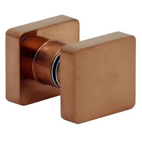 Négyzetes gomb, rózsa arany