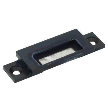 DUAL-DOOR Mágneses zárfogadó lemez, keret nélküli üvegajtóhoz, fekete