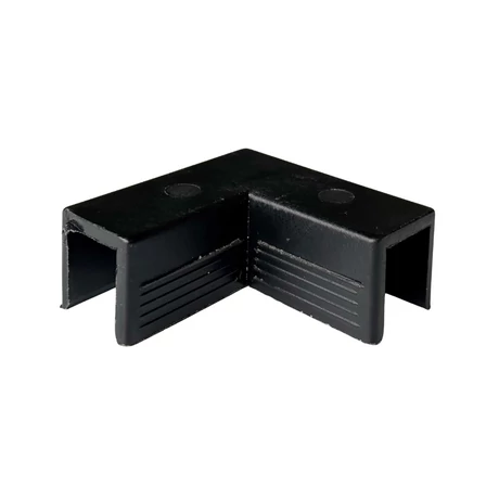 Üvegkorlát élvédő / kapaszkodó sarok összekötő elem, 8+8 mm-es üveghez