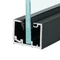 DUAL-DOOR Office üvegfal szett 10 mm üveghez (6 m), fekete